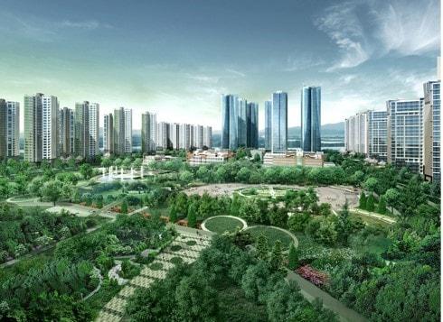 본문 이미지 - 디오션시티 내 조성되는 녹지공간 ⓒ 뉴스1