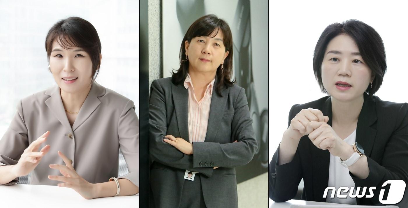 (왼쪽부터) KT 김채희·옥경화·이미희 상무. (KT 제공) 2020.12.11 ⓒ 뉴스1