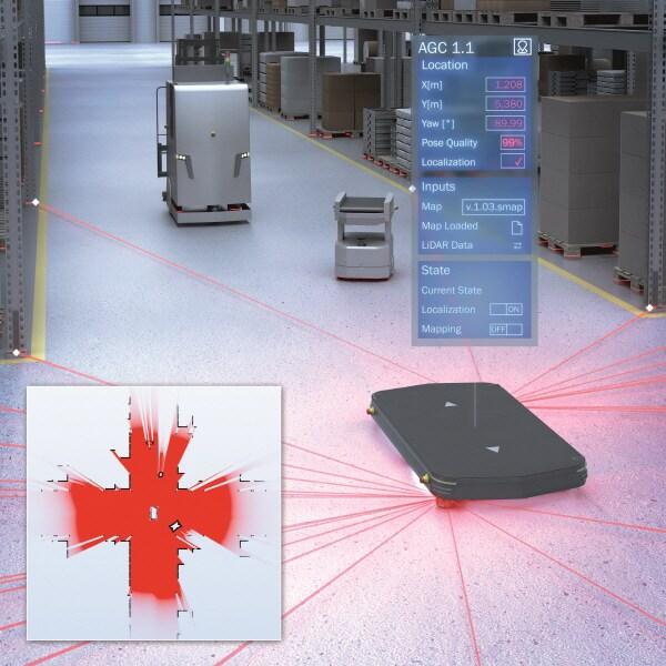 본문 이미지 - 센서 제조업체 SICK가 선보인 스마트 물류 센서 솔류션. ⓒ 뉴스1