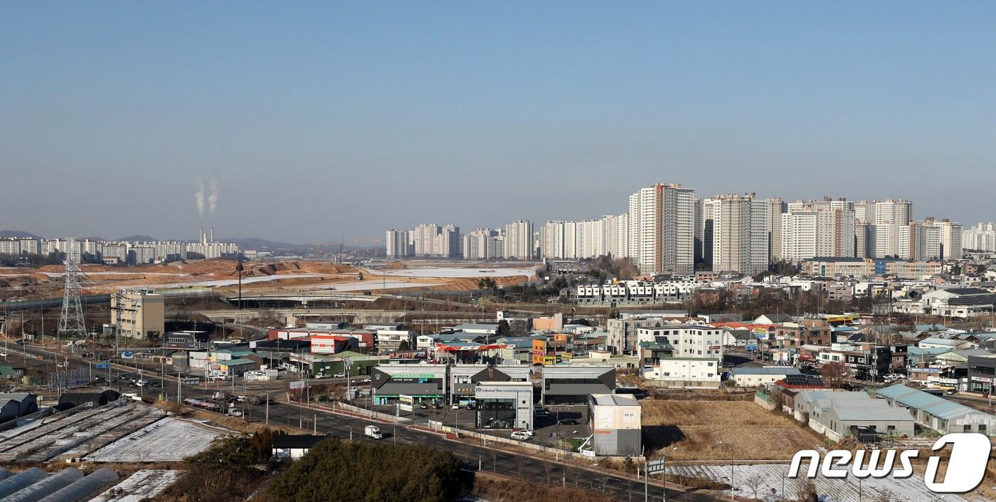 경기 파주 운정신도시 일대 아파트 단지. 2020.12.17/뉴스1 ⓒ News1 이승배 기자