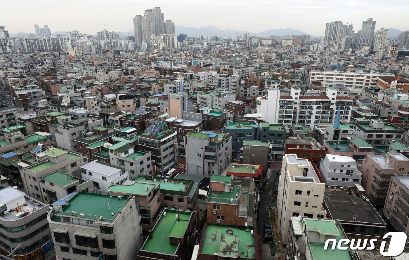 서울 광진구 자양동 일대 빌라 및 다세대 주택 밀집 지역. (자료사진) 2020.12.2/뉴스1 ⓒ News1 송원영 기자