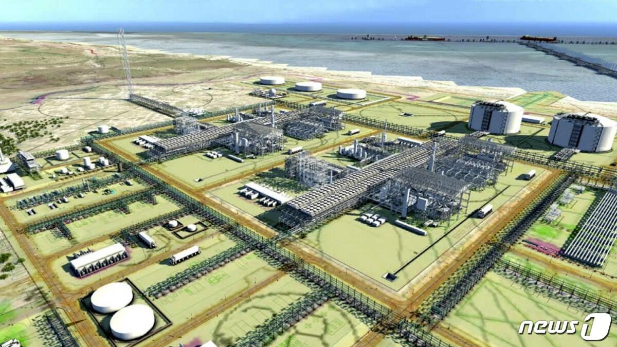 본문 이미지 - 대우건설이 시공하는 모잠비크 'LNG Area 1' 조감도(대우건설 제공). ⓒ 뉴스1