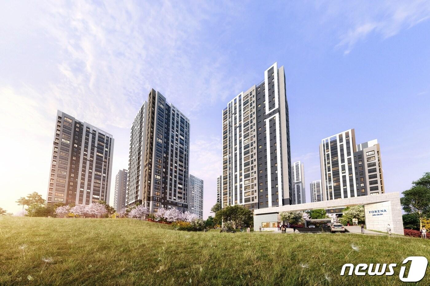 한화건설 '포레나 인천 연수' 조감도(한화건설 제공). ⓒ 뉴스1