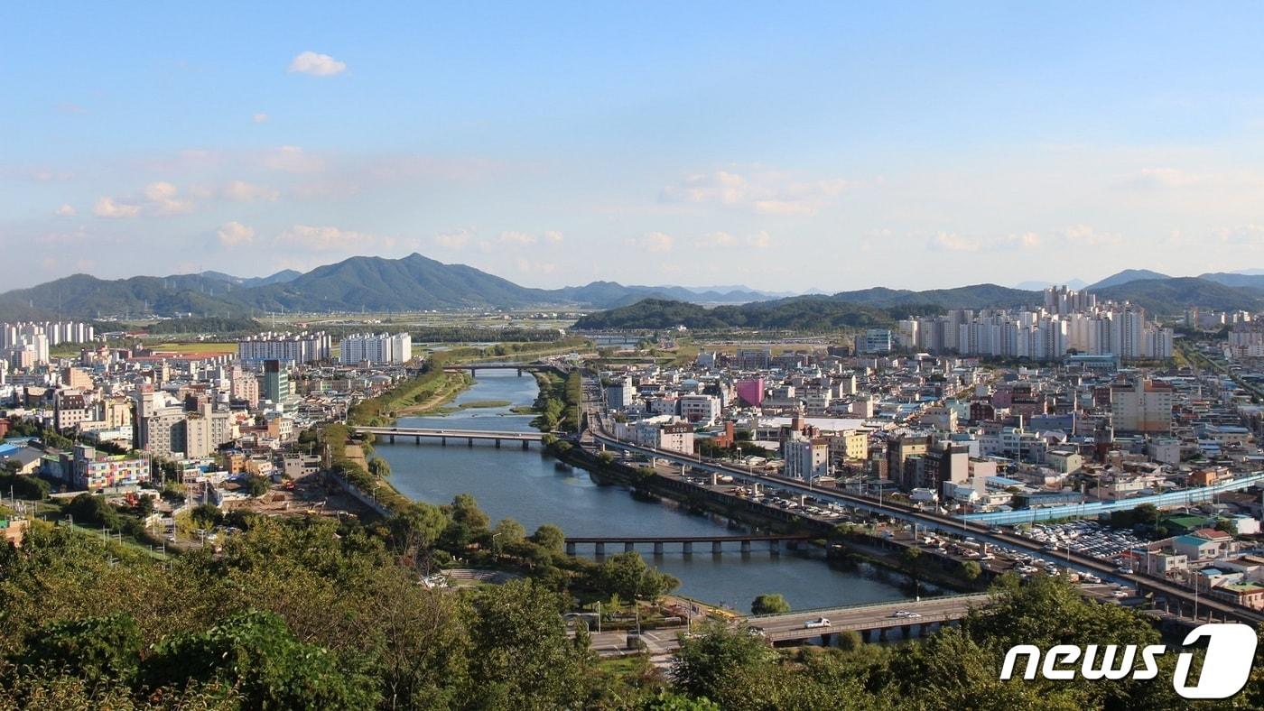 전남 순천시 동천 전경. 뉴스1