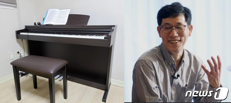 본문 이미지 - 진중권 전 동양대 교수가 27일 "피아노가 왔다"고 알려 피아노 공부를 시작했음을 짐작케 했다. (페이스북 갈무리) ⓒ 뉴스1