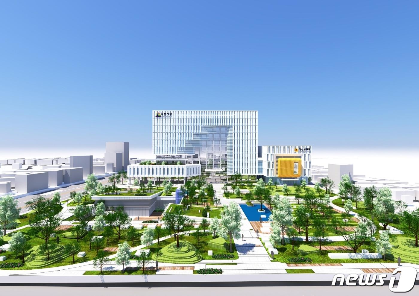 본문 이미지 - 익산 신청사 조감도(익산시 제공)2020.12.31/뉴스1