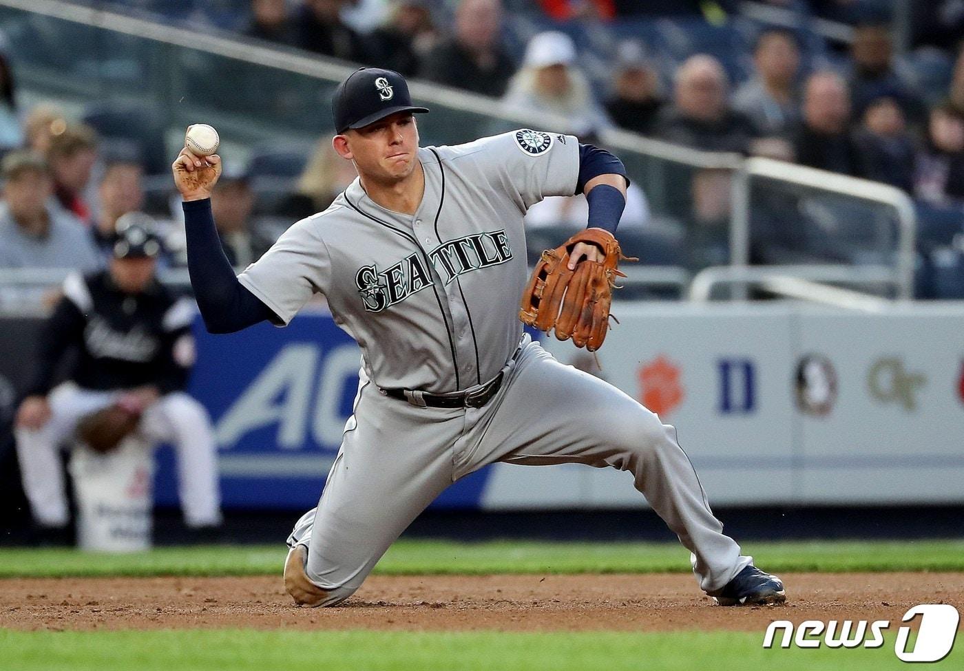 본문 이미지 - 한화 이글스가 영입한 외국인 타자 라이온 힐리. 시애틀 매리너스 시절. ⓒ AFP=뉴스1