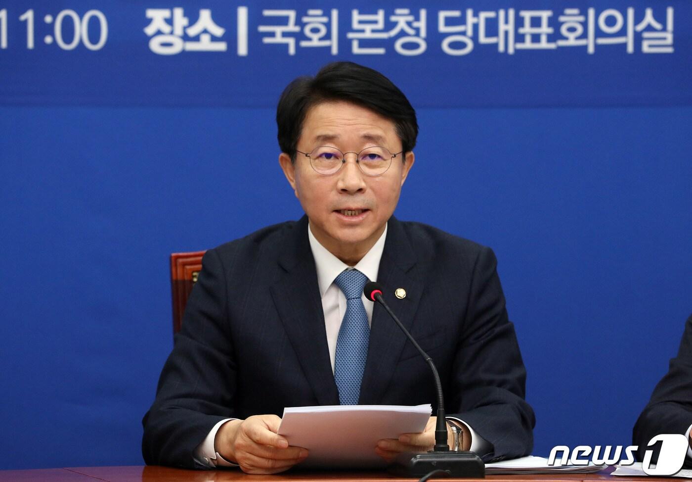 본문 이미지 - 조정식 더불어민주당 정책위의장  ⓒ News1 박세연 기자