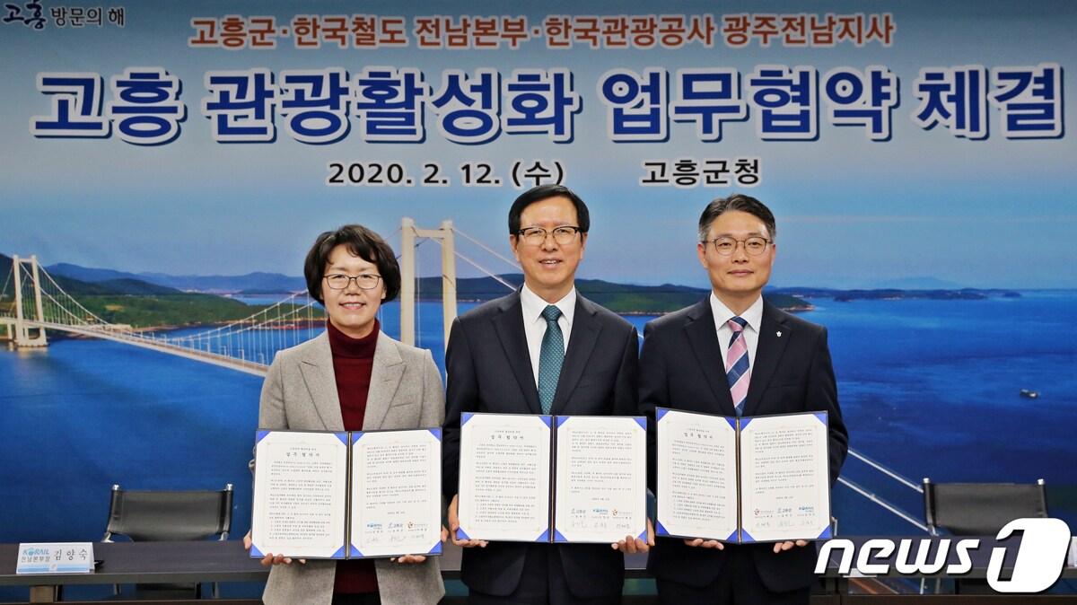 본문 이미지 - 고흥 방문의 해 성공추진 MOU 체결.(고흥군 제공)/뉴스1 ⓒ News1