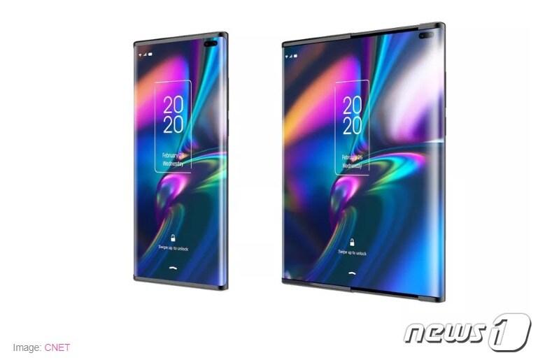 본문 이미지 - TCL이 개발 중인 슬라이드 스마트폰 &lt;출처=씨넷&gt; ⓒ 뉴스1