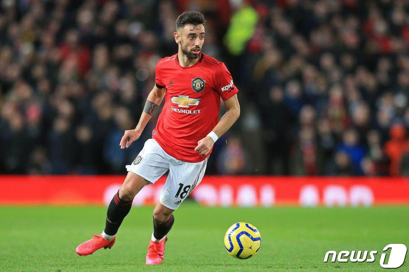 맨체스터 유나이티드로 이적한 브루노 페르난데스가 2일 울버햄튼전에서 잉글랜드 프리미어리그 데뷔전을 치렀다. ⓒ AFP=뉴스1