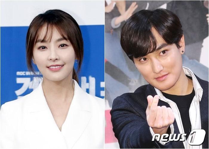 본문 이미지 - 정유미(왼쪽)와 강타 ⓒ 뉴스1