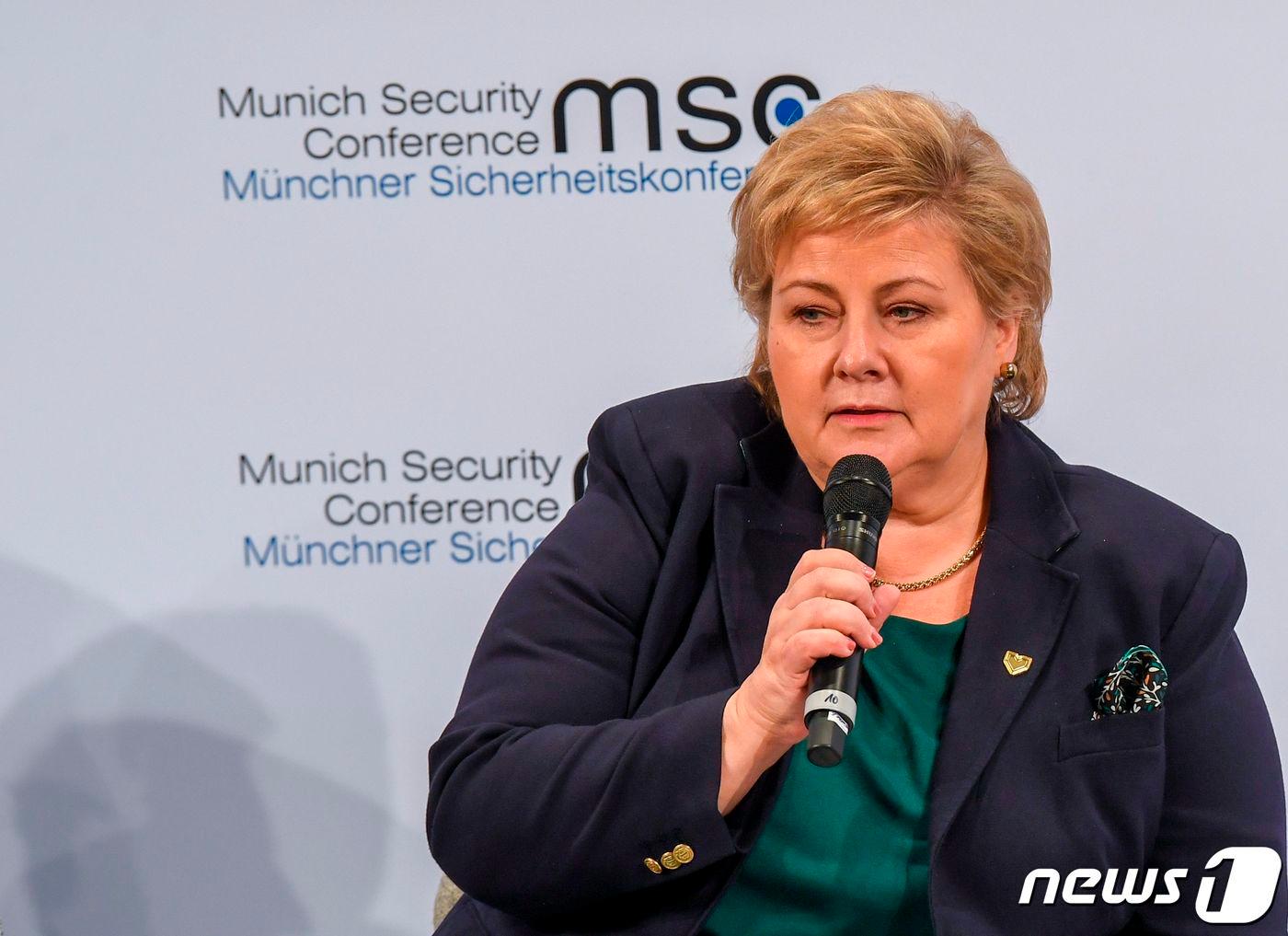 본문 이미지 - 에르나 솔베르그 노르웨이 총리. <자료사진> ⓒ AFP=뉴스1