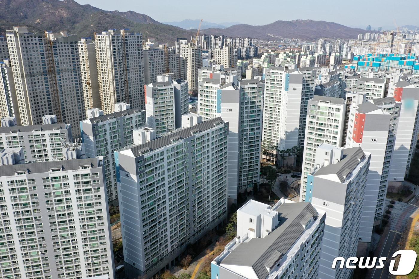 경기도 과천 지역의 아파트 단지 전경.ⓒ News1 조태형 기자