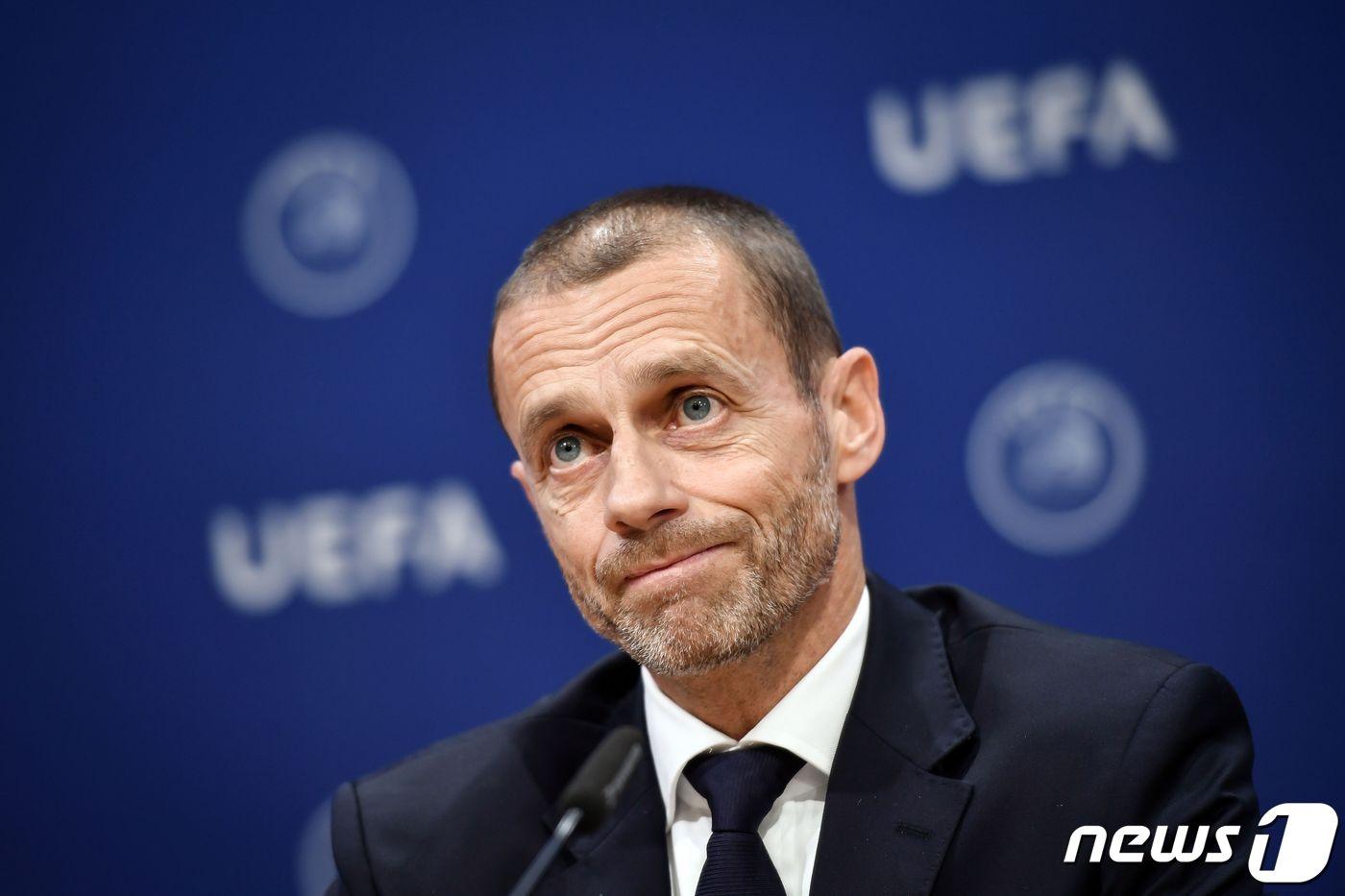 알렉산데르 체페린 유럽축구연맹 회장. ⓒ AFP=뉴스1