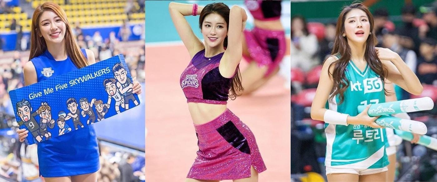 한국에서 가장 바쁜 일상을 보냈던 김연정 치어리더. (김연정 SNS 캡처) ⓒ 뉴스1