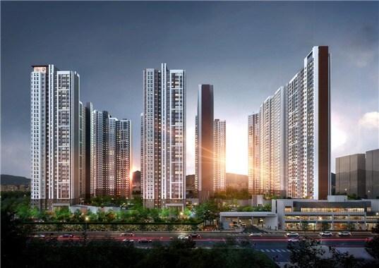 본문 이미지 - ‘안산 푸르지오 브리파크’ 투시도./자료제공=대우건설ⓒ 뉴스1