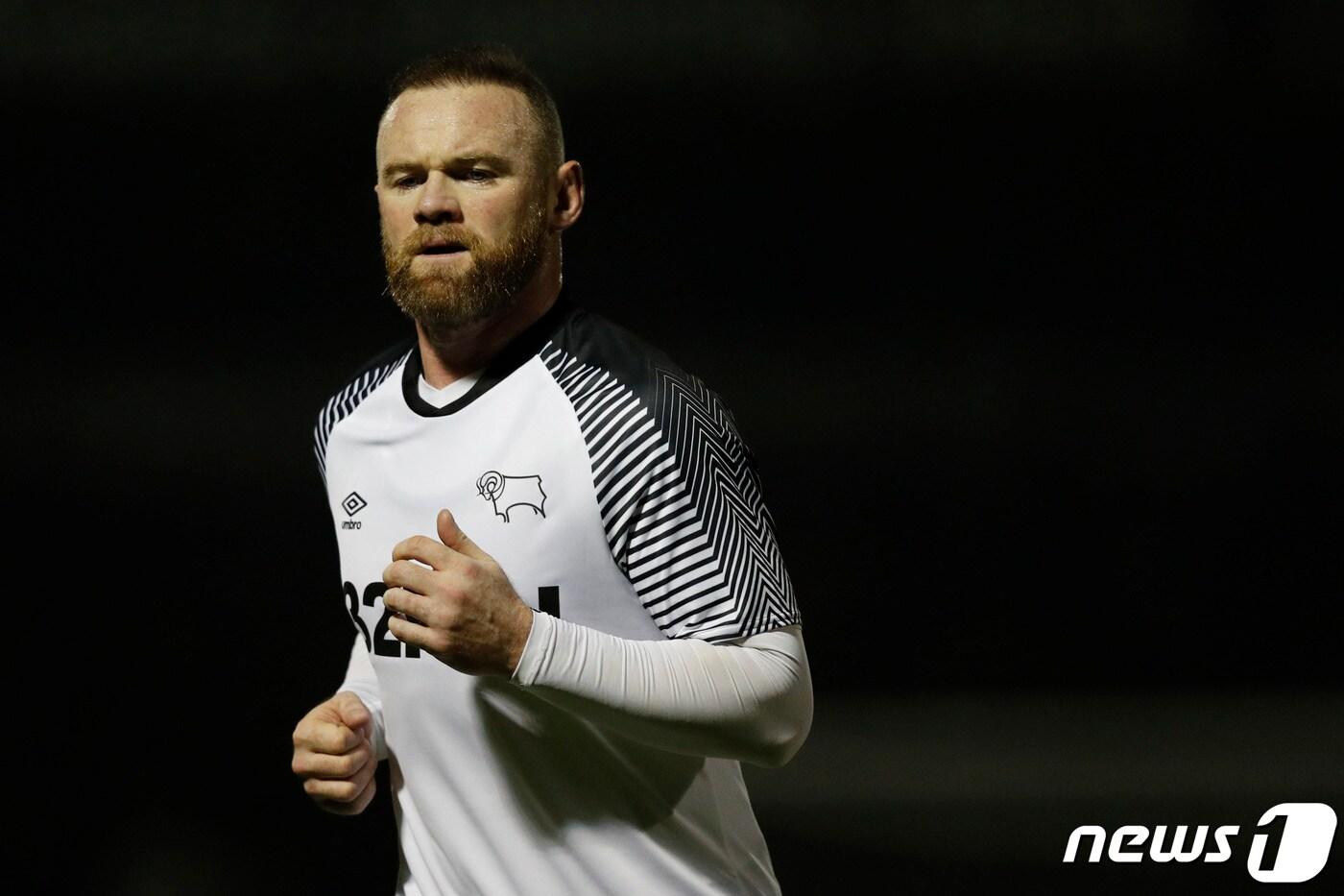 더비 카운티의 웨인 루니. ⓒ AFP=뉴스1