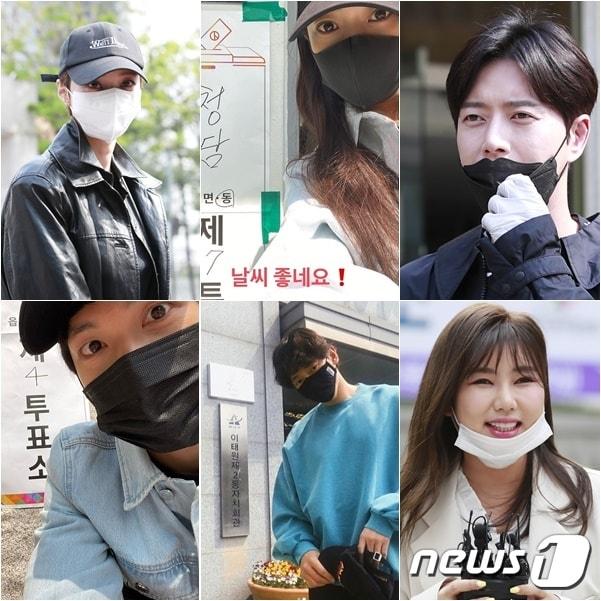 본문 이미지 - 고준희 김희선 박해진 송가인 비 임시완(왼쪽 위부터 시계방향) / 각 연예인 인스타그램 캡처 및 뉴스1 ⓒ 뉴스1