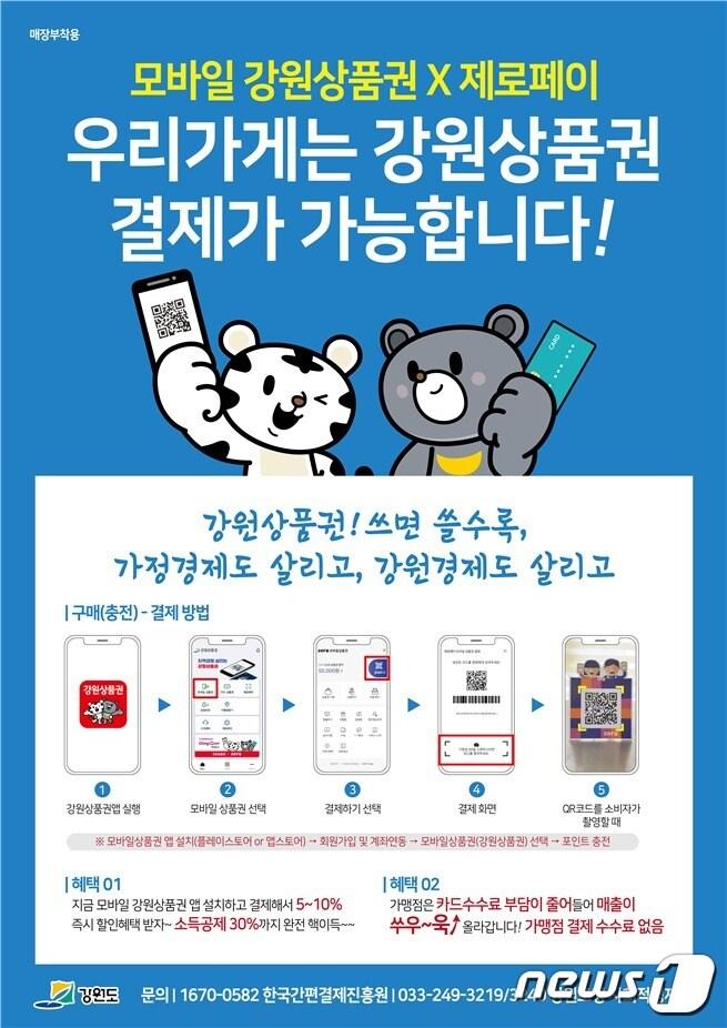 본문 이미지 - 모바일 강원상품권 출시(강원도청 제공) ⓒ News1