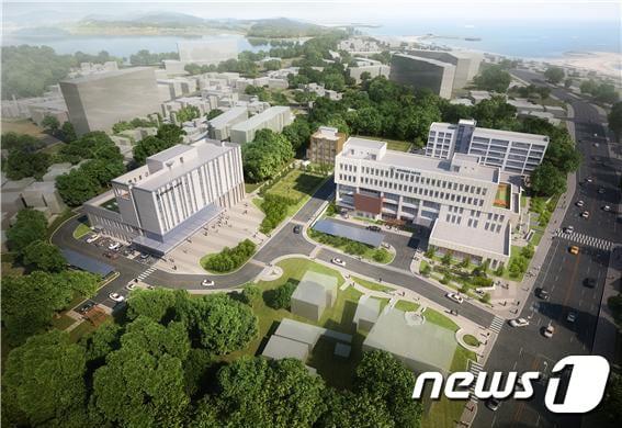 본문 이미지 - 춘천지법 속초지원 신청사 조감도. (속초지원 제공) 2020.4.20/뉴스1 ⓒ News1 