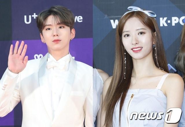 본문 이미지 - 몬스타엑스 기현(왼쪽)과 우주소녀 보나 ⓒ 뉴스1