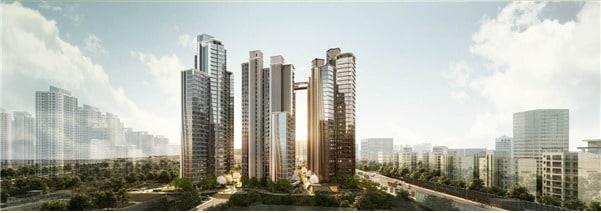 본문 이미지 - 신반포15차 재건축 - 래미안 원 펜타스 조감도./자료제공=삼성물산ⓒ 뉴스1