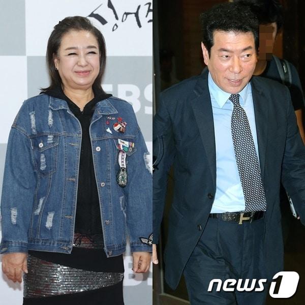 본문 이미지 - 혜은이(왼쪽)와 김동현 ⓒ 뉴스1