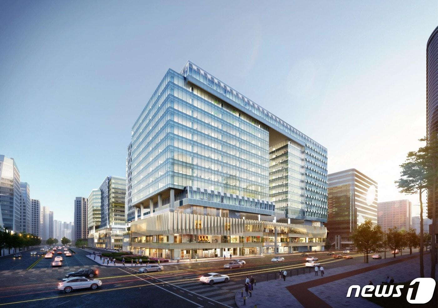 카카오 계열사가 입주할 예정인 &#39;판교 알파돔시티 6-1블록&#39; 건물 투시도 &#40;CBRE코리아 제공&#41; ⓒ 뉴스1