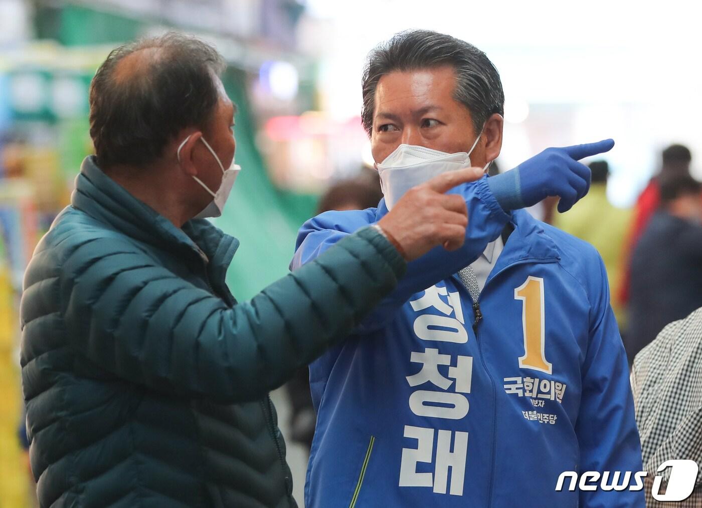 본문 이미지 - 정청래 더불어민주당 마포을 후보 ⓒ News1 허경 기자