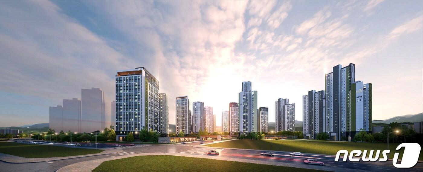 양주 옥정신도시 제일풍경채 레이크시티 투시도. ⓒ 뉴스1