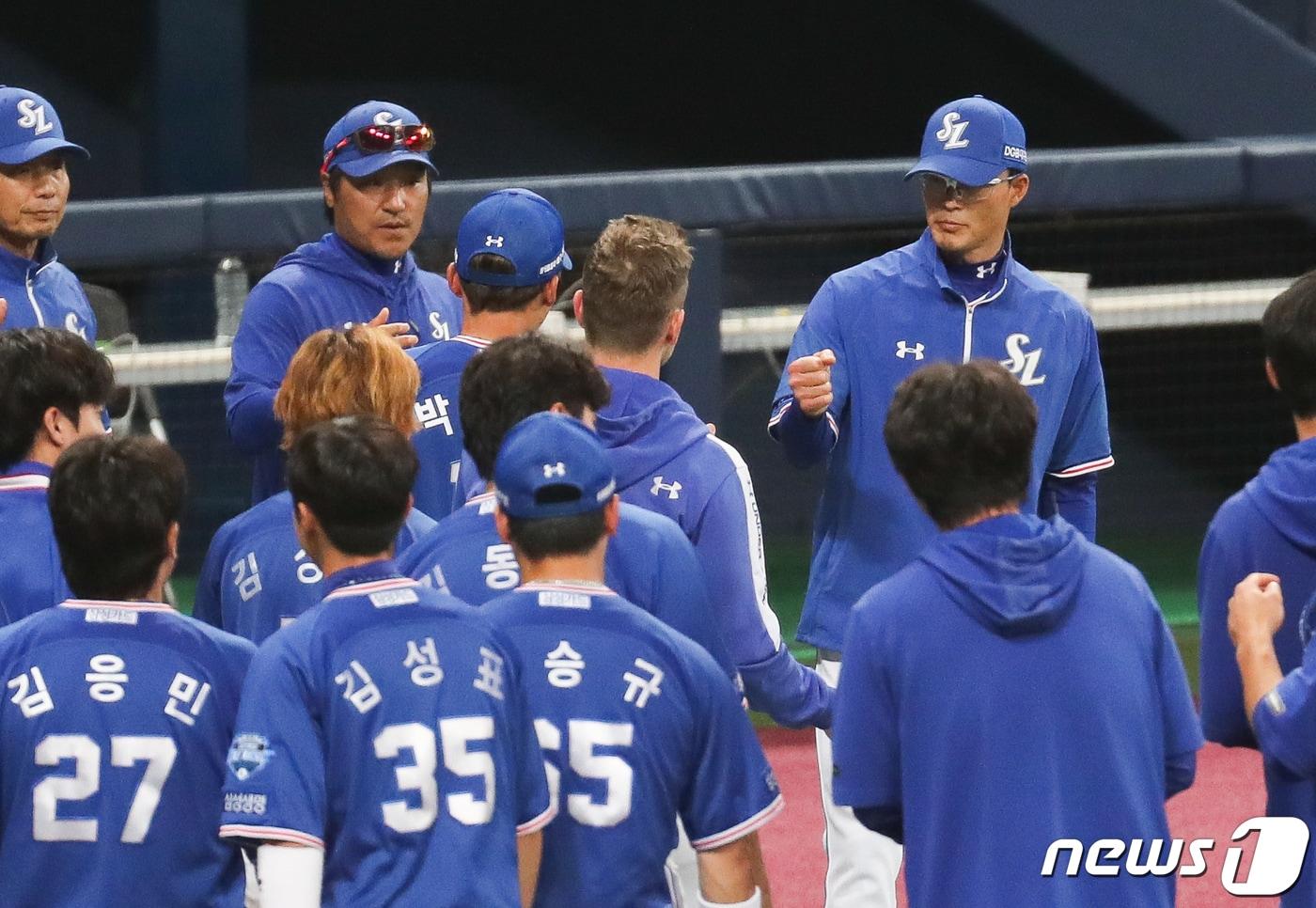 본문 이미지 - 삼성 라이온즈 선수단. /뉴스1 ⓒ News1 허경 기자