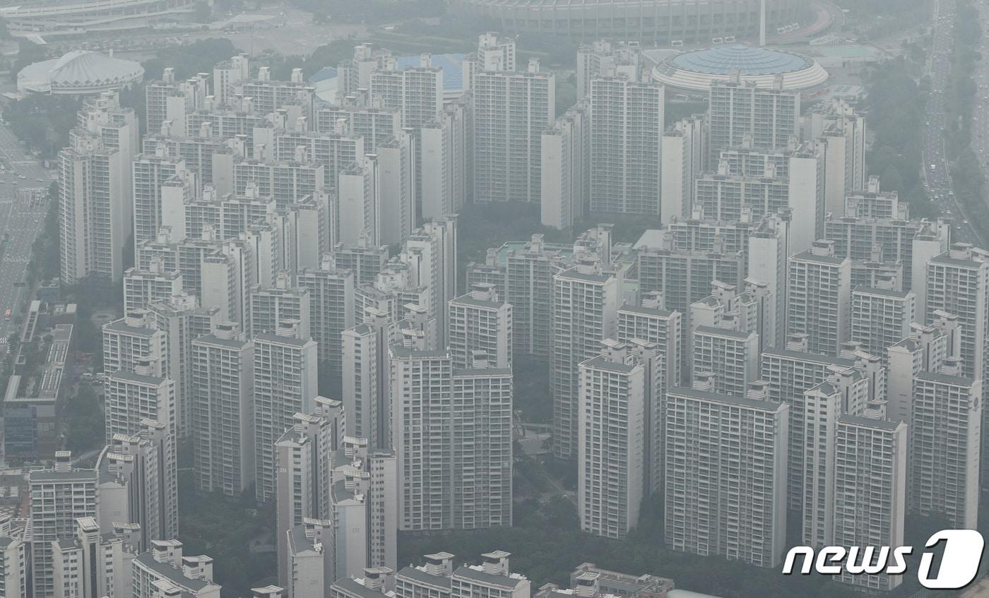  서울 아파트 단지 일대 모습.ⓒ News1 박지혜 기자