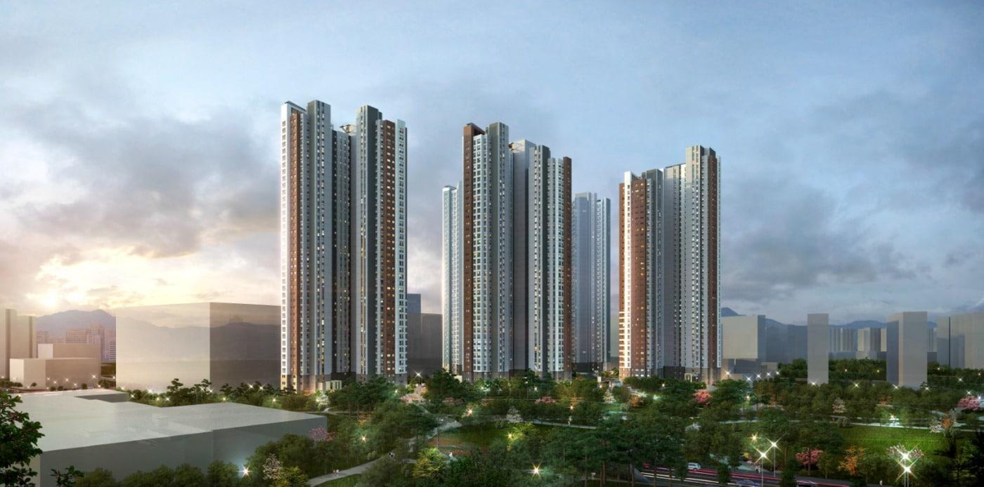 &#39;화서역 푸르지오 브리시엘&#39; 투시도./자료제공=대우건설ⓒ 뉴스1