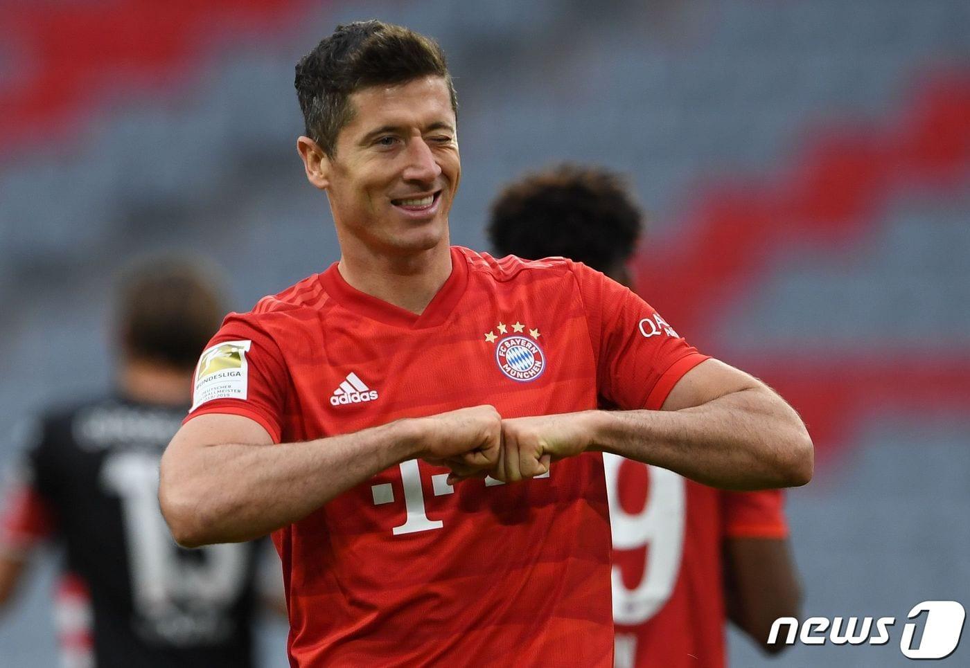바이에른 뮌헨의 공격수 로베르트 레반도프스키(32) ⓒ AFP=뉴스1