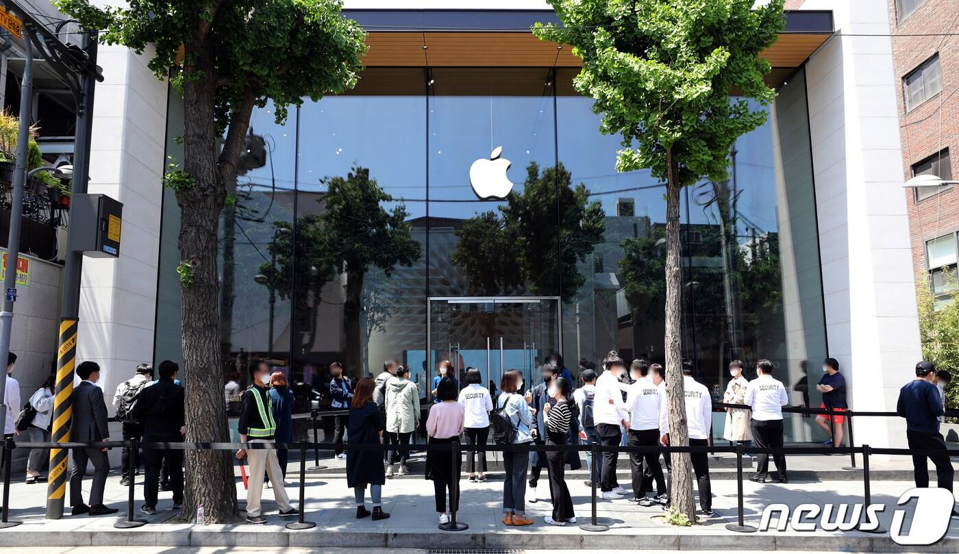가로수길 애플스토어 ⓒ News1 이재명 기자