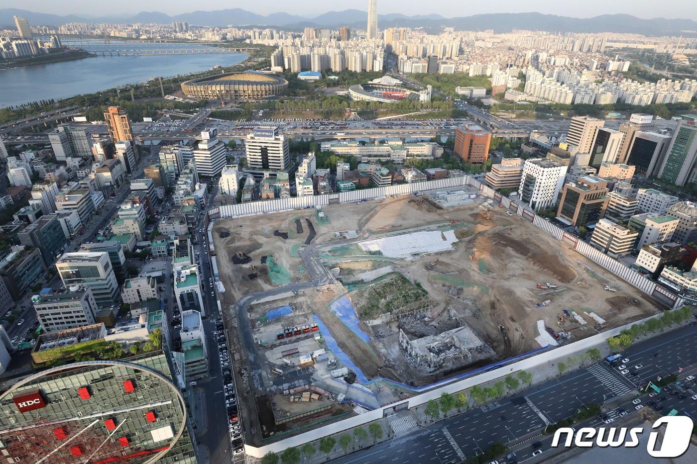2020년 서울 강남구 삼성동 현대차 신사옥 건립 부지 모습. 2020.5.6/뉴스1 ⓒ News1 임세영 기자