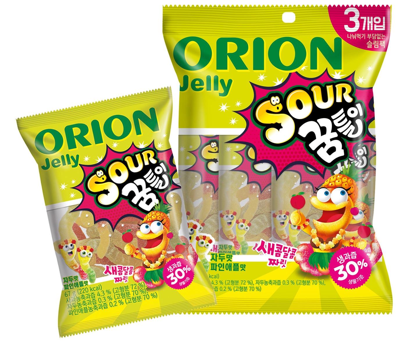 본문 이미지 - 오리온젤리 사워 꿈틀이(오리온 제공)ⓒ 뉴스1