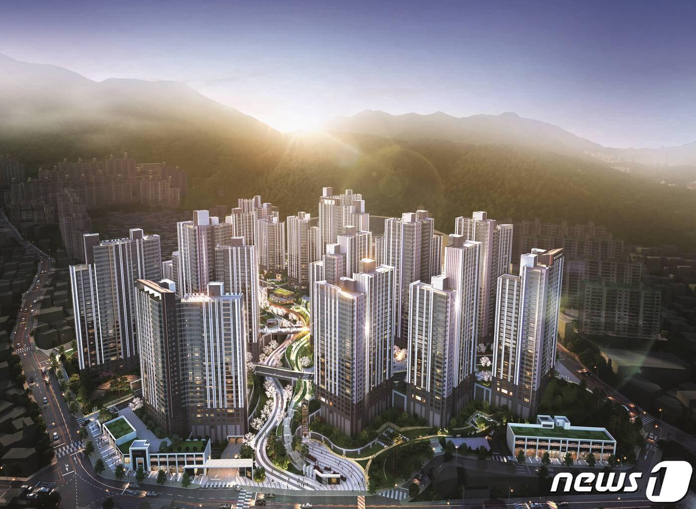 본문 이미지 - 롯데건설, '백양산 롯데캐슬 골드센트럴'. ⓒ 뉴스1