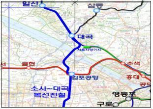본문 이미지 - 서해선(대곡~소사) 노선도. ⓒ 뉴스1