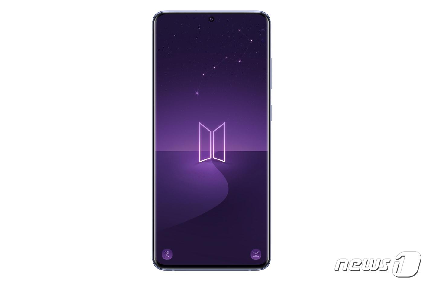본문 이미지 - 갤럭시S20+ BTS 에디션 전면 <삼성전자 제공> ⓒ 뉴스1