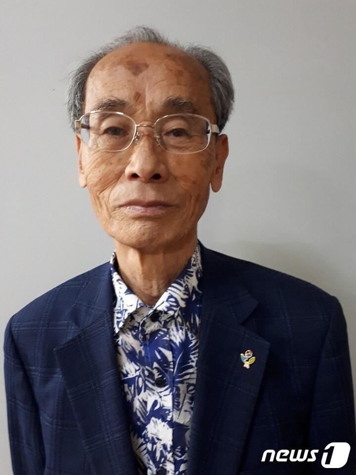 본문 이미지 - 국민훈장 동백장 수상자 전인식(78세) 대한민국 전몰군경유족회 이사/국가보훈처 제공 ⓒ 뉴스1