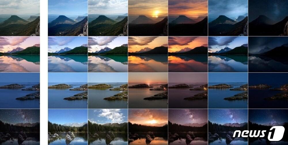 본문 이미지 - 삼성리서치 '도메인 레이블 없는 고화질 이미지 시간대 전환'.(삼성전자 뉴스룸 갈무리)ⓒ 뉴스1