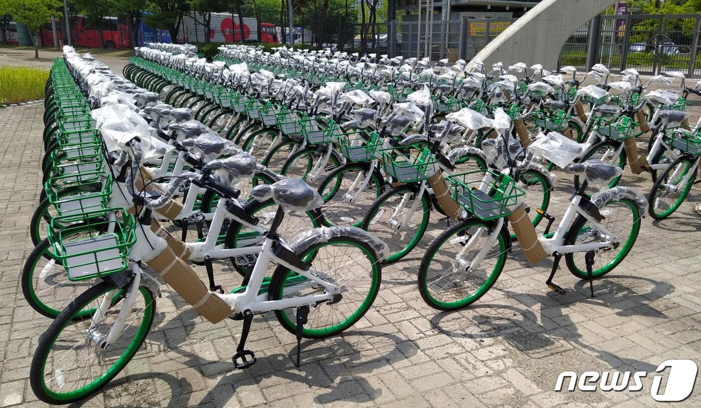 광주시 무인 공영자전거 &#39;타랑께&#39;  ⓒ News1 박준배 기자