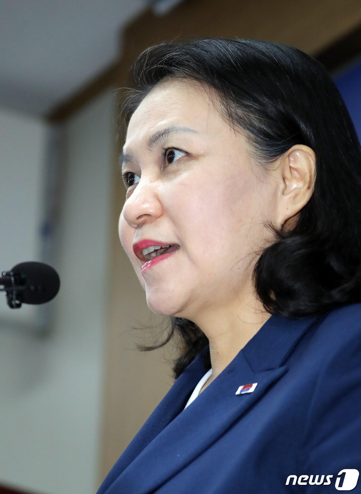 본문 이미지 - 유명희 산업통상자원부 통상교섭본부장. 2020.6.24/뉴스1 ⓒ News1 장수영 기자