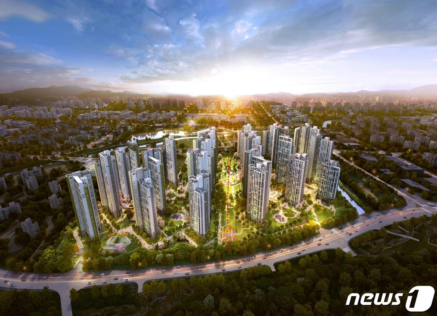 본문 이미지 - 양주 옥정신도시 제일풍경채 레이크시티 A10-1블록 조감도ⓒ 뉴스1