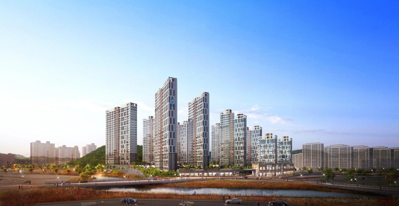 계룡 한라비발디 더 센트럴 투시도.ⓒ 뉴스1