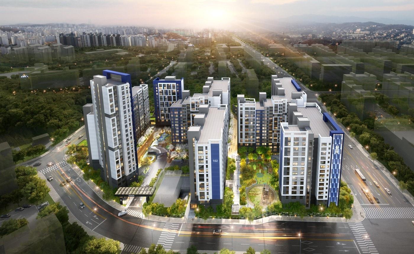 수지 보원아파트 리모델링 조감도.(제공=포스코건설)ⓒ 뉴스1