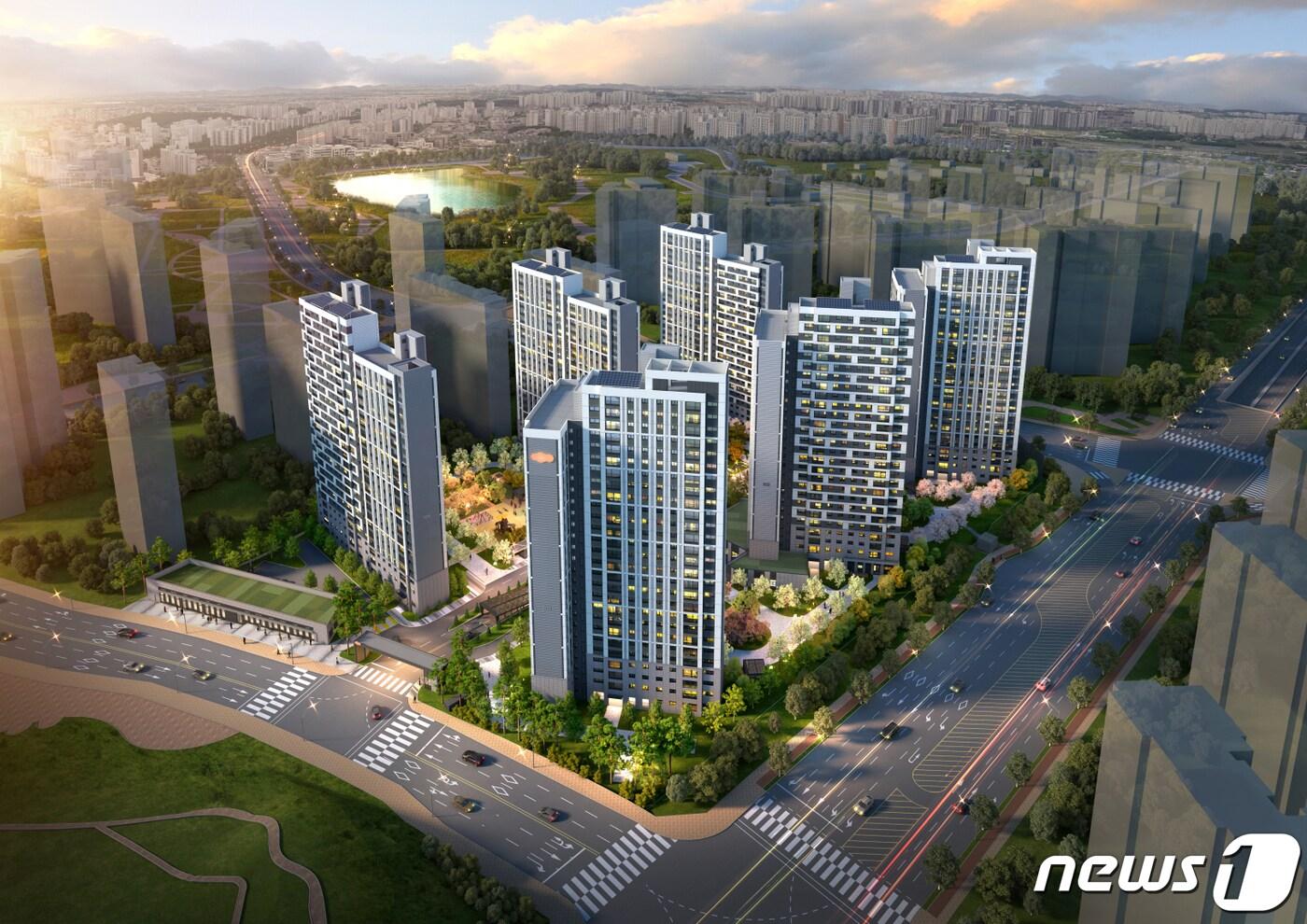 대림산업 평택 'e편한세상 비전 센터포레'. ⓒ 뉴스1