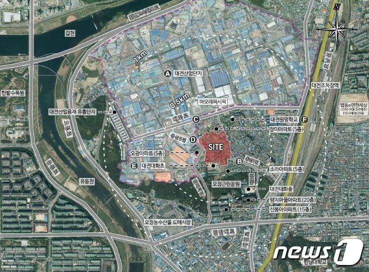 본문 이미지 - 대화동2구역 재개발정비사업 위치도ⓒ 뉴스1